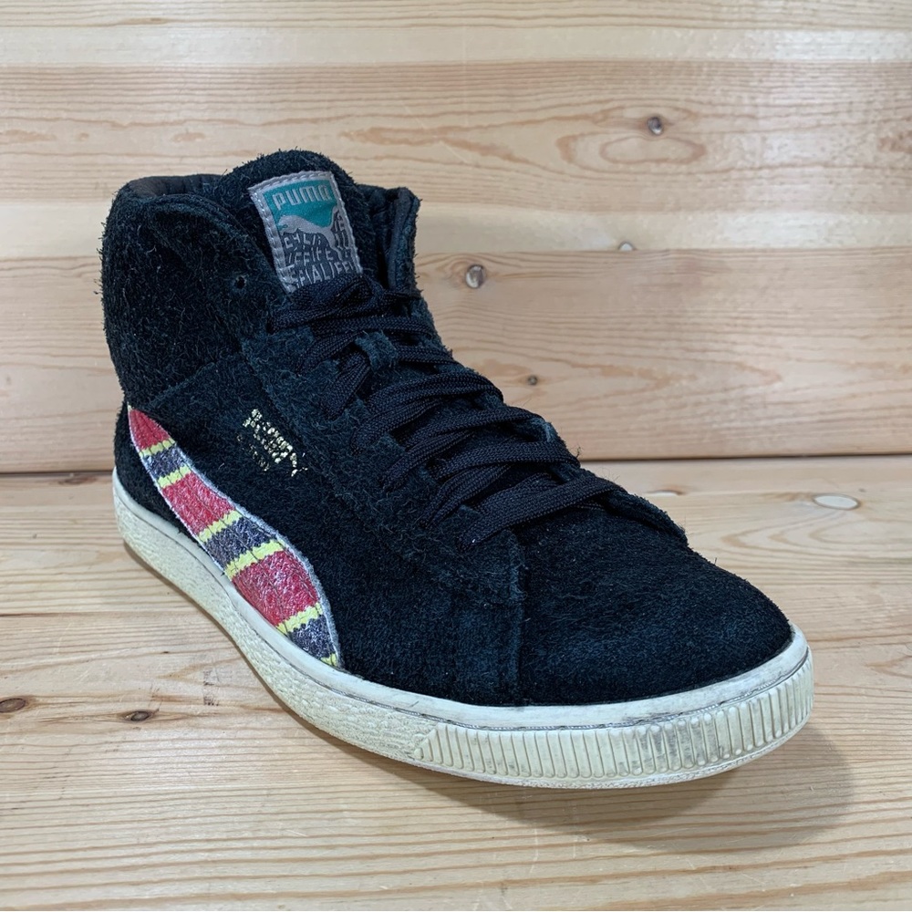 Puma States Mid x Alife Hi Top Sneakers
# 360134-01
Men’s 9.5
Black Suede